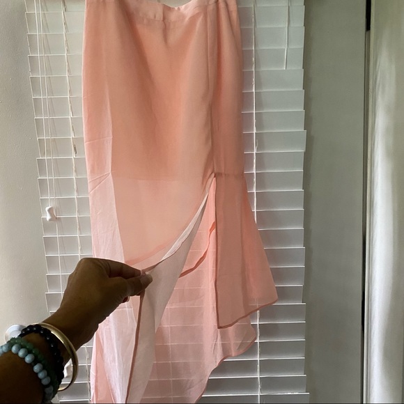 Beautiful Long/Mini Fitted/Flowing Skirt! Sz~S~NWT~Francesca’s - Picture 4 of 10